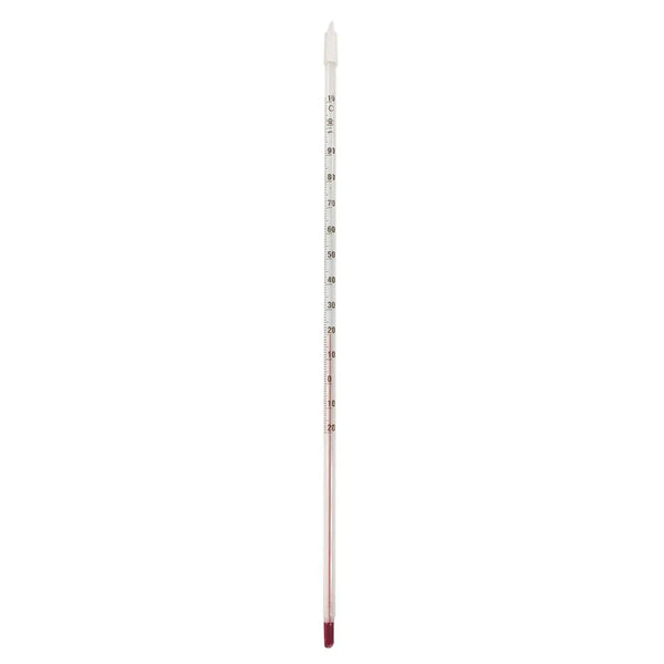 Glass stem thermometer 305mm long -20 to 110C